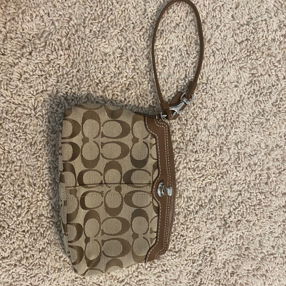 brown coach bag